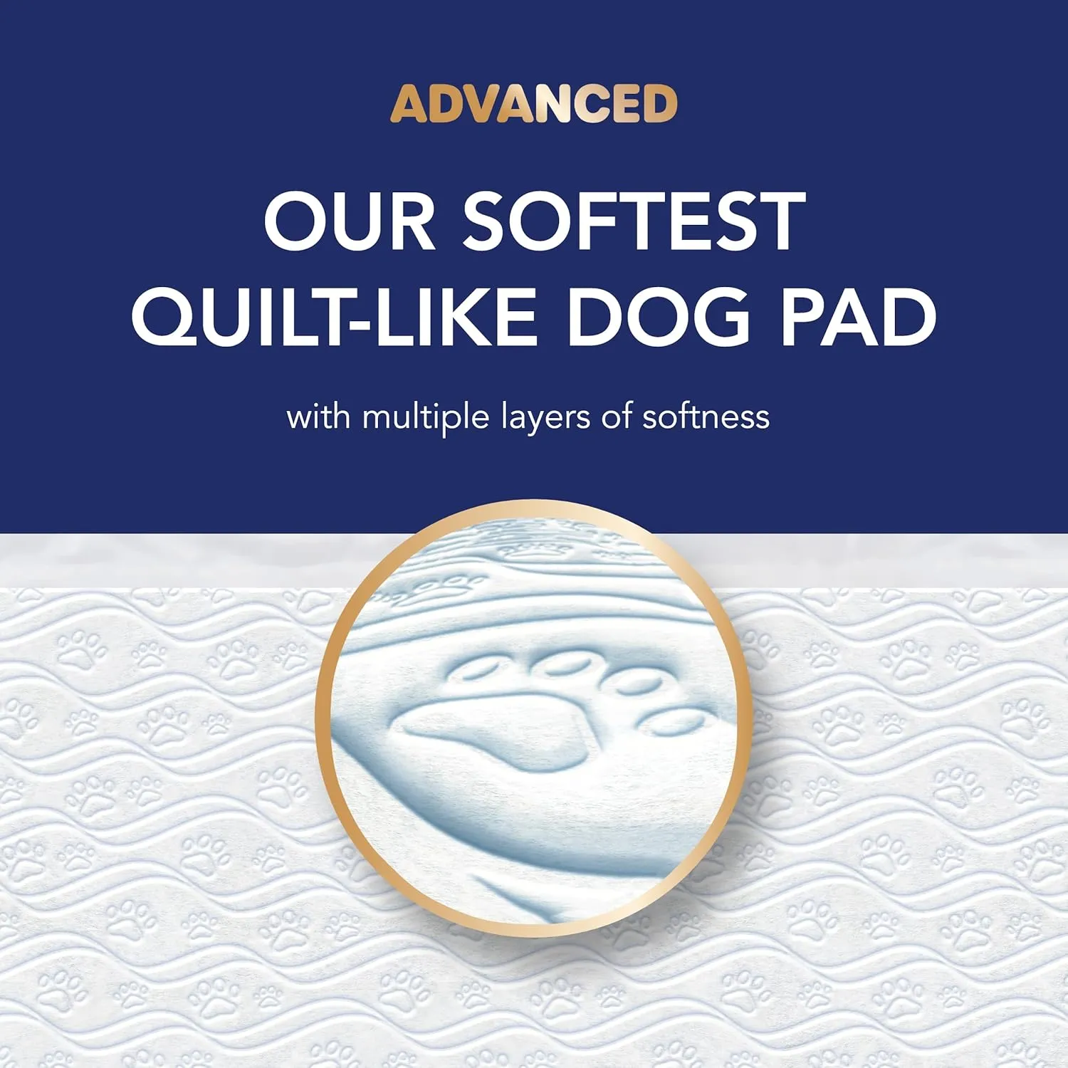 Scott Pet Guard Advanced Dog Pads - Dog Training Pee Pads for Puppies, Medium & Large Dogs - Up to 16 Hour Absorbency with Odor Control - Softest Quilted Dog Pee Pads - Large - 22" x 22" - 50 Pack