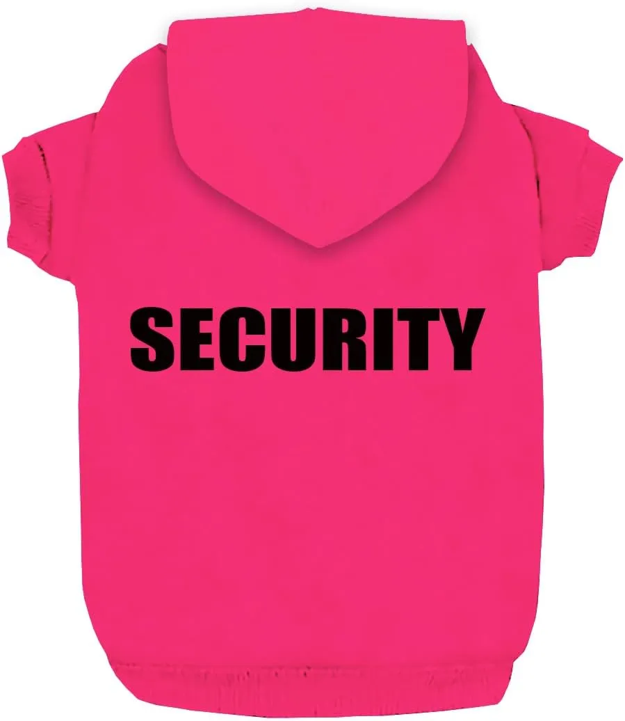 Security Dog Hoodies Dog Clothes Apparel Winter Sweatshirt Warm Sweater Cotton Puppy Small Dog Hoodie for Small Dog Medium Large Dog Cat (Magenta, XS)