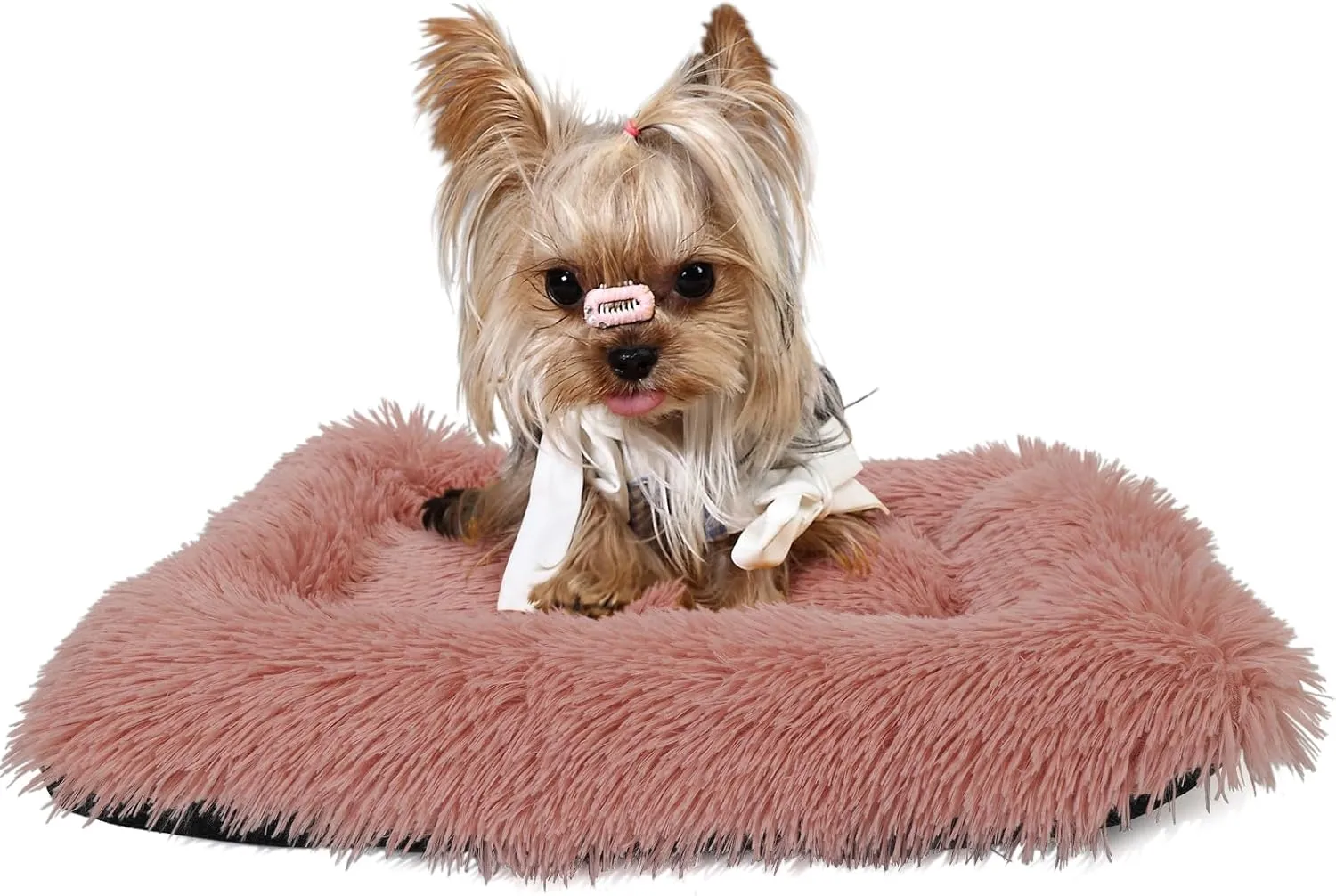 Small Dog Bed for Crate Pink Crate Pad, Washable Dog Crate Beds for Extra Small Dogs CatsPuppy Bed Pillow Plush Kennel Pad 22 inch