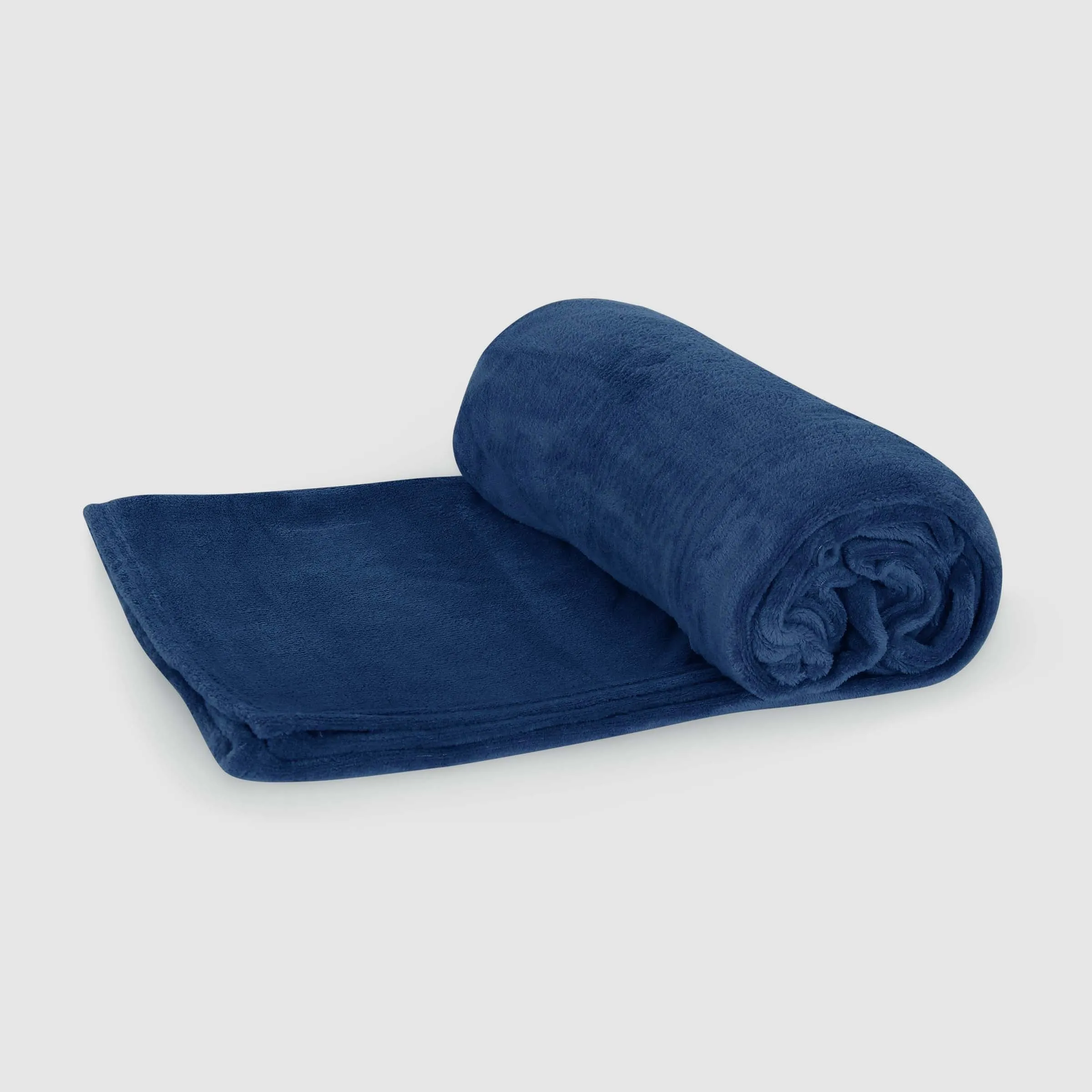 SOLID COLOR CORAL FLEECE BLANKET BLUE 220*240 CM