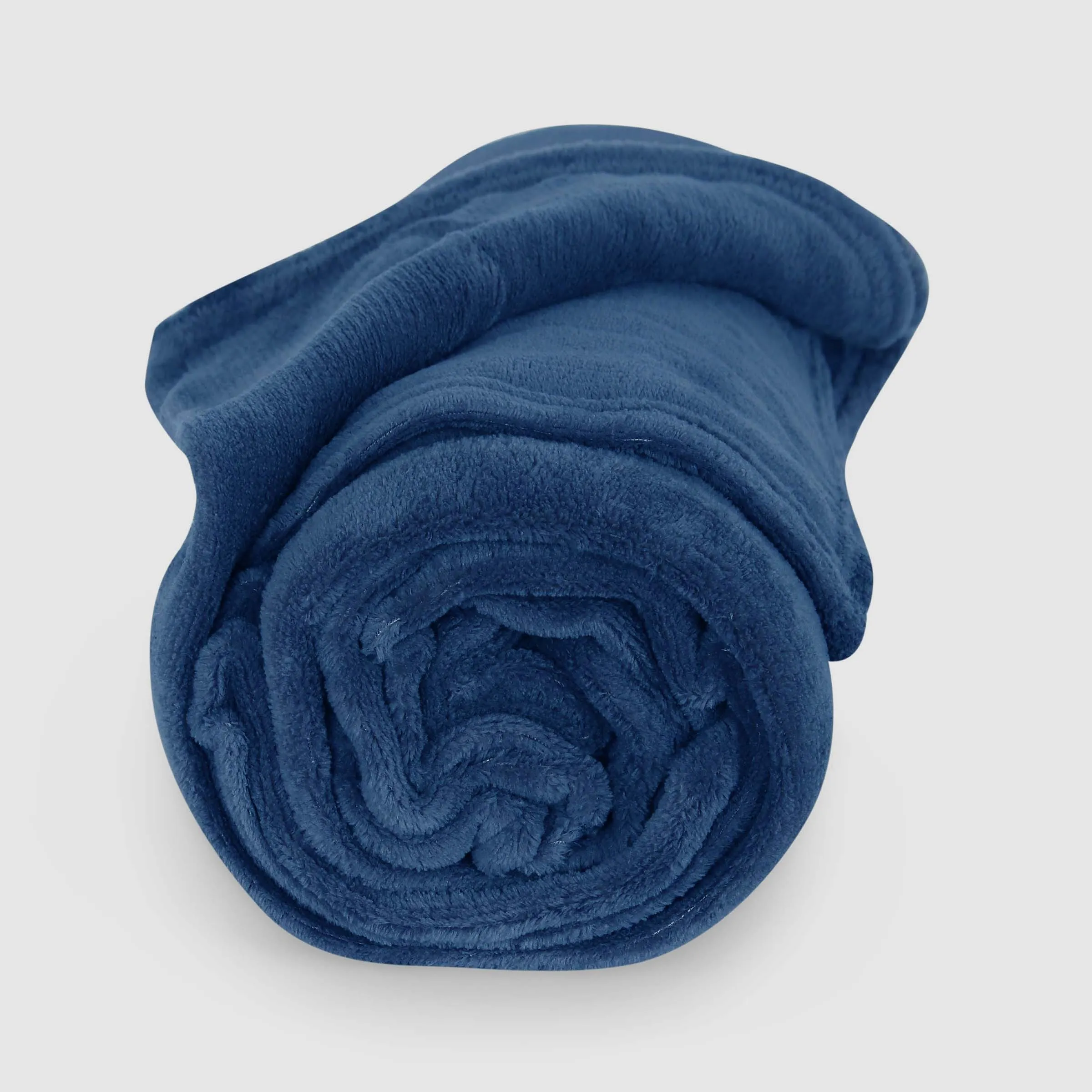 SOLID COLOR CORAL FLEECE BLANKET BLUE 220*240 CM