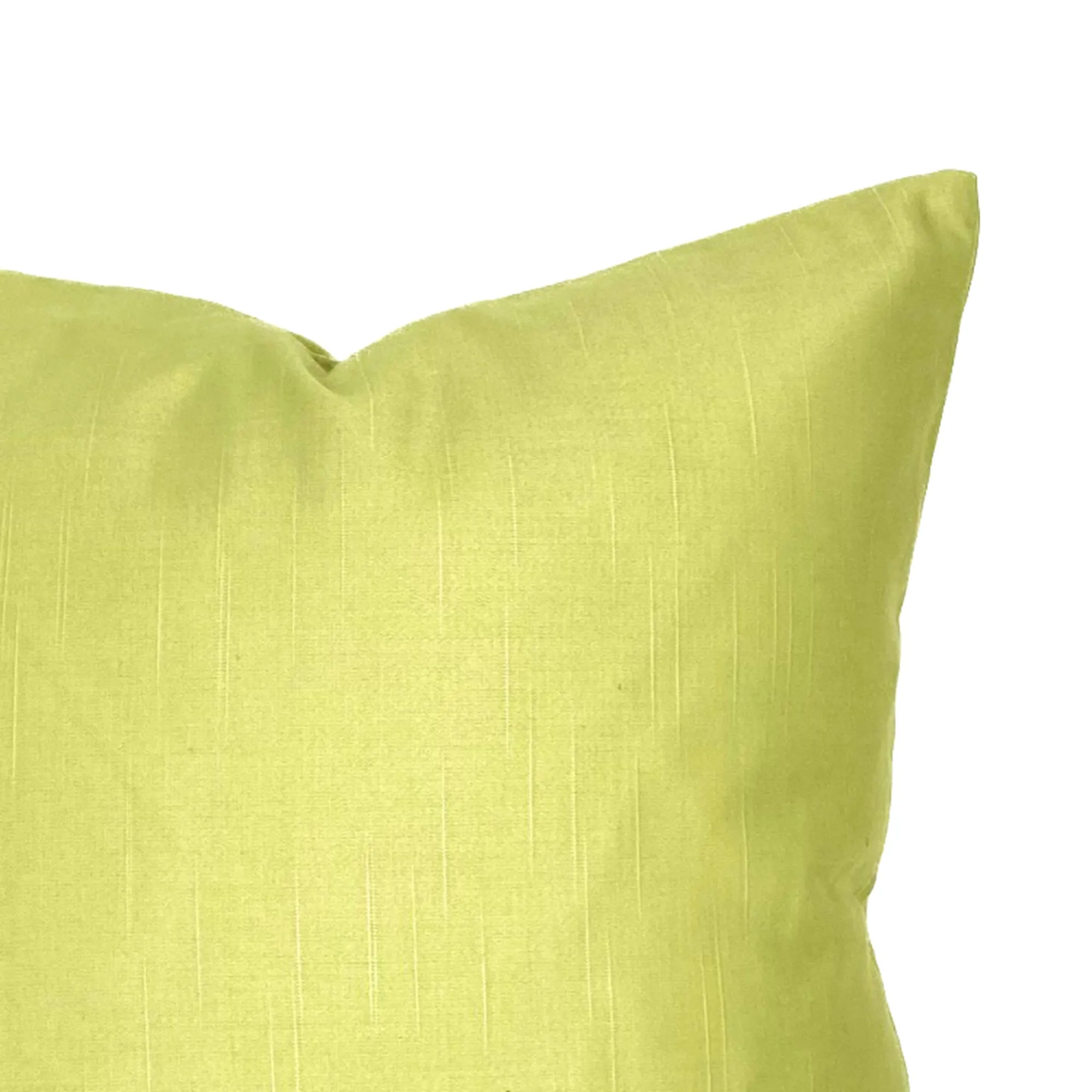 Spring Lemon Faux Silk Throw Pillow Cover 16x16