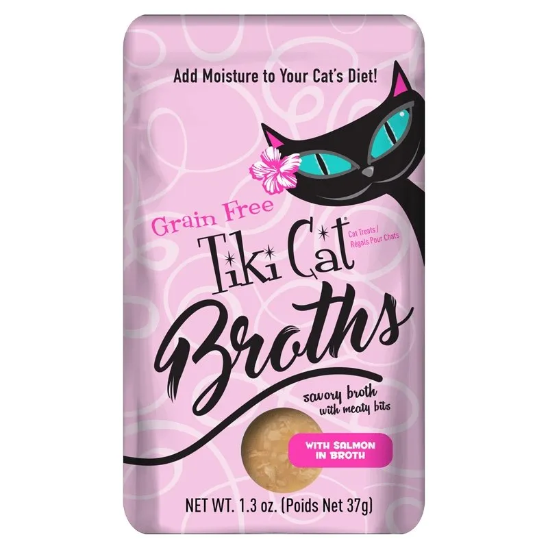 Tiki Cat® Broths Cat Food - Variety Pack, Grain Free 12 Pouches of 1.3oz