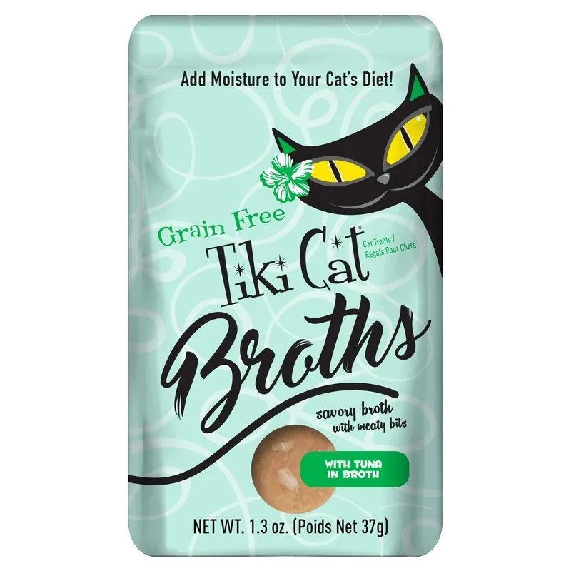 Tiki Cat® Broths Cat Food - Variety Pack, Grain Free 12 Pouches of 1.3oz