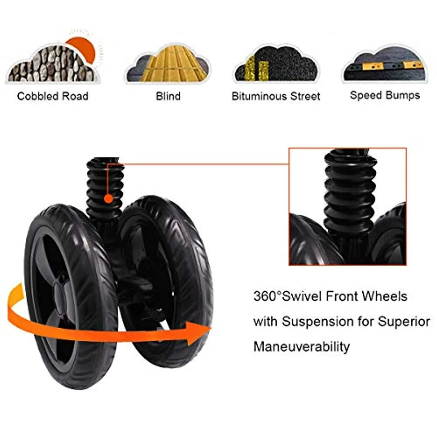 Two Way Stroller, Baby Foldable Conversable Pushchair w/ 5- Point Safety Harness, Sleeping Cushion, Storage Basket, Free Standing