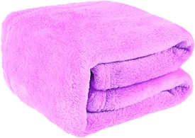 Unomor Pet Blanket Solid Flannel Fleece for Indoor or Outdoor Use Extra Warm and Comfortable