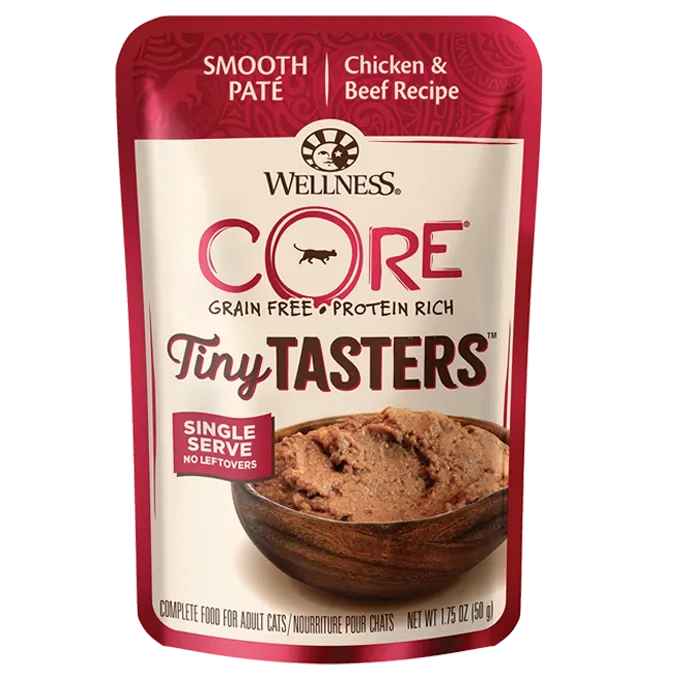Wellness® CORE® Tiny Tasters™ Minced Chicken & Beef in Gravy Wet Cat Food 12 x 1.75oz (8% case discount)