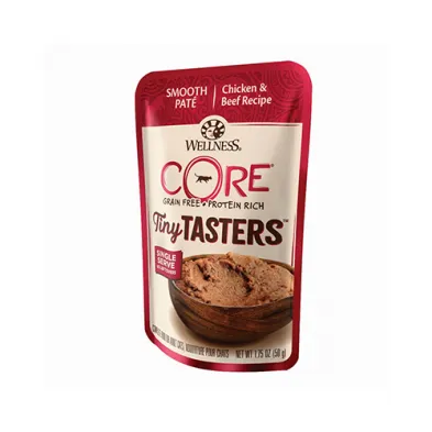 Wellness® CORE® Tiny Tasters™ Minced Chicken & Beef in Gravy Wet Cat Food 12 x 1.75oz (8% case discount)