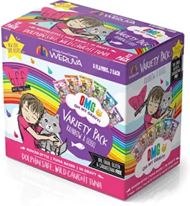 Weruva B.F.F. OMG - Best Feline Friend Oh My Gravy! Variety Pack 8% case discount 12/3 oz Pouches